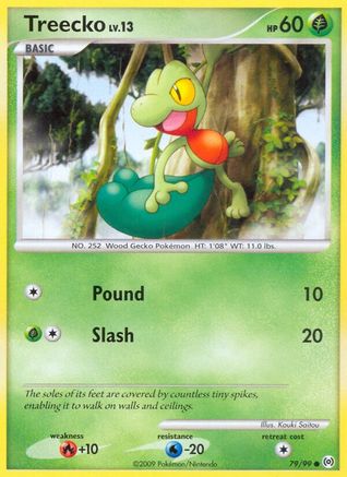 Treecko (79) 79/99 - Arceus Reverse Holofoil