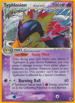 Typhlosion (Delta Species) 12/101 - Dragon Frontiers Reverse Holofoil