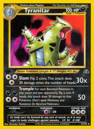 Tyranitar (31) 31/75 - Neo Discovery Unlimited
