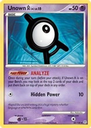 Unown [A] 65/130 - Diamond and Pearl