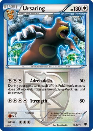 Ursaring (Team Plasma) 76/101 - Plasma Blast Reverse Holofoil