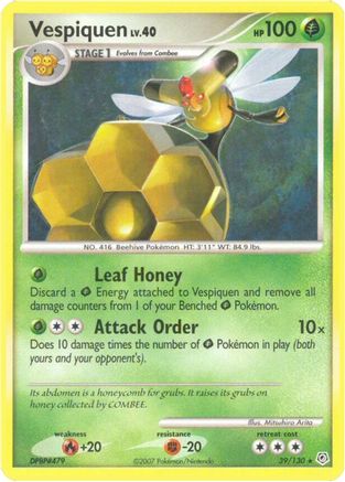 Vespiquen 39/130 - Diamond and Pearl Reverse Holofoil