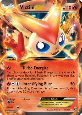 Victini EX 18/135 - Plasma Storm Holofoil