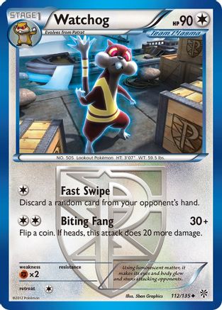 Watchog (Team Plasma) (112) 112/135 - Plasma Storm