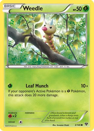 Weedle 3/146 - XY Base Set