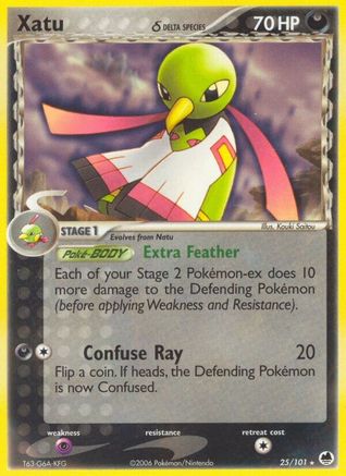 Xatu (Delta Species) 25/101 - Dragon Frontiers Reverse Holofoil