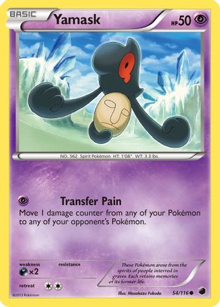 Yamask (54) 54/116 - Plasma Freeze Reverse Holofoil