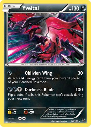Yveltal 78/146 - XY Base Set