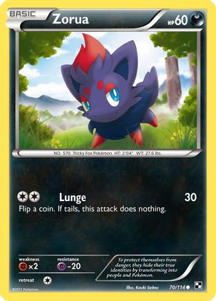 Zorua 70/114 - Black and White