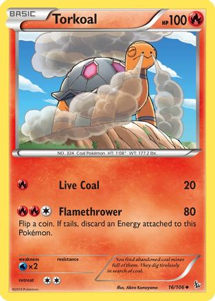 Torkoal 16/106 - XY  Flashfire