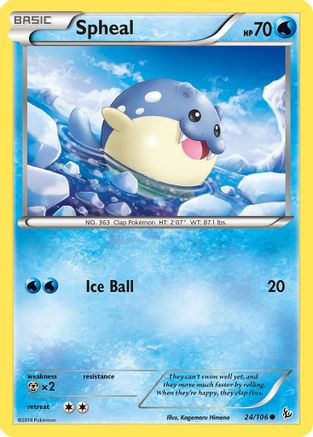 Spheal 24/106 - XY  Flashfire