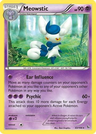Meowstic 43/106 - XY  Flashfire