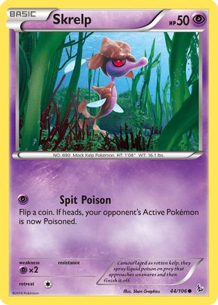 Skrelp 44/106 - XY  Flashfire