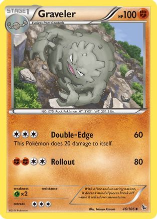 Graveler 46/106 - XY  Flashfire