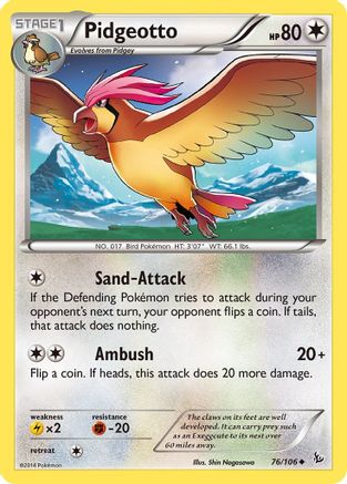 Pidgeotto 76/106 - XY  Flashfire