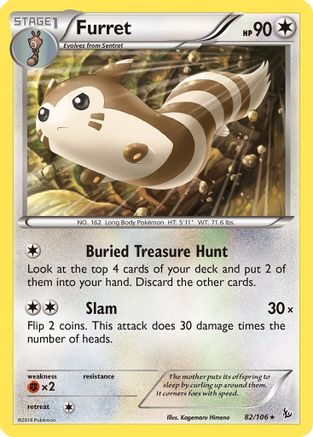 Furret 82/106 - XY  Flashfire