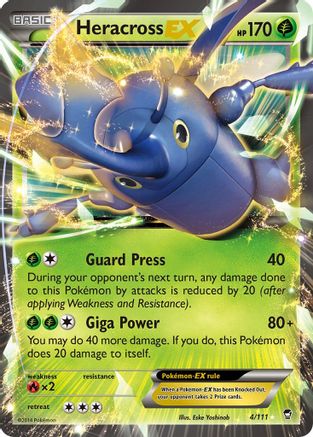 Heracross EX 4/111 - XY  Furious Fists Holofoil
