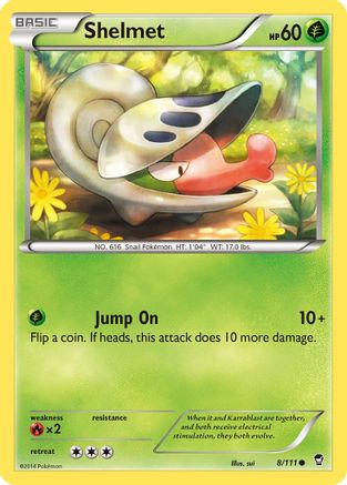 Shelmet 8/111 - XY  Furious Fists