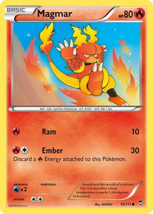 Magmar 10/111 - XY  Furious Fists