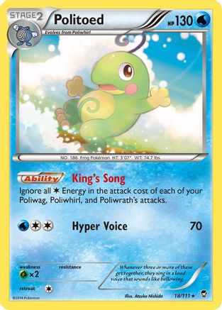Politoed 18/111 - XY  Furious Fists