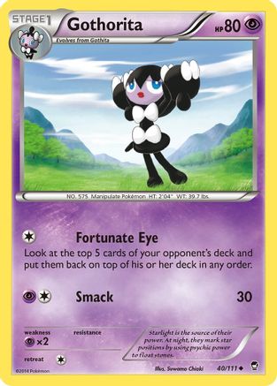 Gothorita 40/111 - XY  Furious Fists Reverse Holofoil