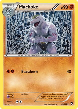 Machoke 45/111 - XY  Furious Fists Reverse Holofoil