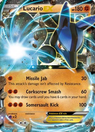 Lucario EX 54/111 - XY  Furious Fists Holofoil
