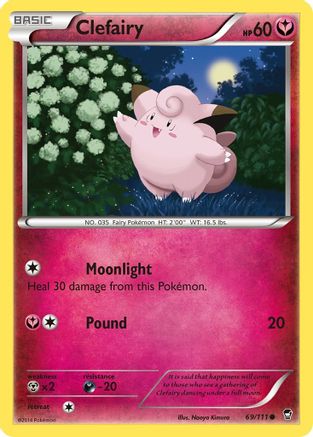 Clefairy (69) 69/111 - XY  Furious Fists