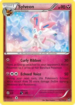 Sylveon 72/111 - XY  Furious Fists Reverse Holofoil