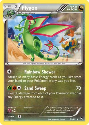Flygon 76/111 - XY  Furious Fists Reverse Holofoil
