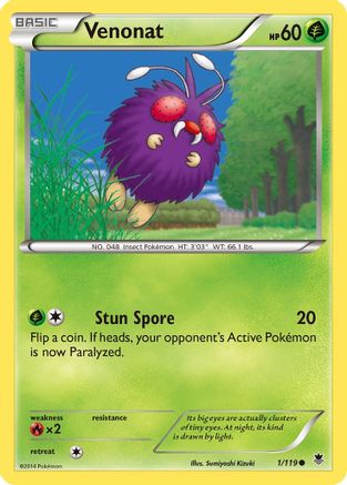 Venonat 1/119 - XY  Phantom Forces