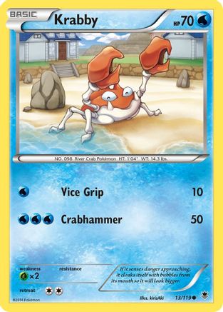 Krabby 13/119 - XY  Phantom Forces