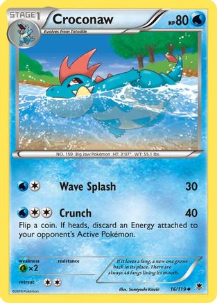 Croconaw 16/119 - XY  Phantom Forces