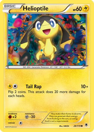 Helioptile (28) 28/119 - XY  Phantom Forces