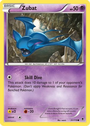 Zubat 31/119 - XY  Phantom Forces