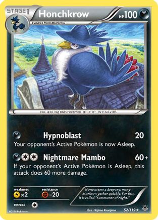 Honchkrow 52/119 - XY  Phantom Forces