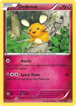 Dedenne 70/119 - XY  Phantom Forces