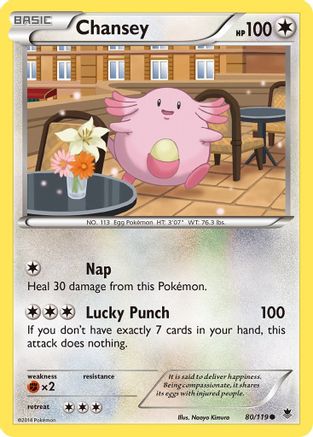 Chansey 80/119 - XY  Phantom Forces Reverse Holofoil