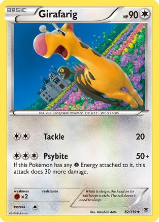 Girafarig 82/119 - XY  Phantom Forces