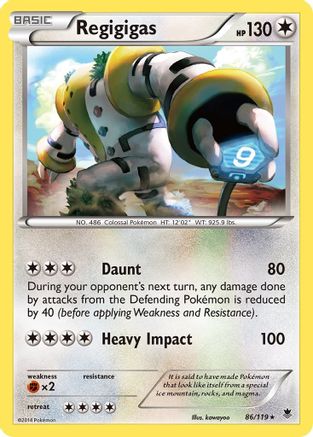 Regigigas 86/119 - XY  Phantom Forces Holofoil