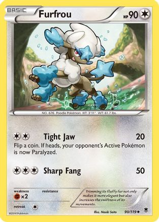 Furfrou 90/119 - XY  Phantom Forces
