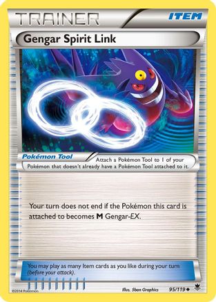 Gengar Spirit Link 95/119 - XY  Phantom Forces Reverse Holofoil