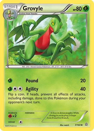 Grovyle 7/160 - XY  Primal Clash
