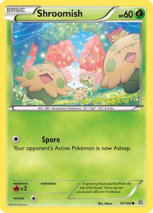 Shroomish 15/160 - XY  Primal Clash Reverse Holofoil