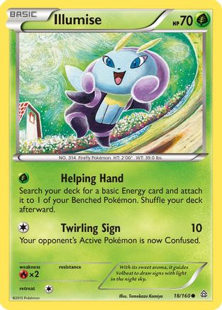 Illumise 18/160 - XY  Primal Clash Reverse Holofoil