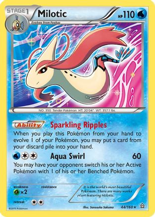 Milotic 44/160 - XY  Primal Clash Reverse Holofoil
