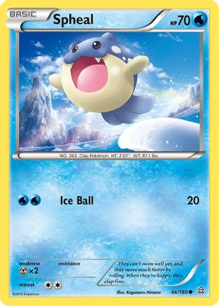 Spheal (46) 46/160 - XY  Primal Clash Reverse Holofoil