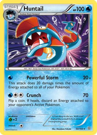Huntail 50/160 - XY  Primal Clash Holofoil