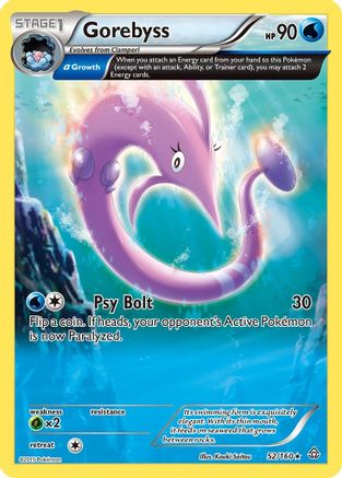 Gorebyss (Alpha) 52/160 - XY  Primal Clash Reverse Holofoil