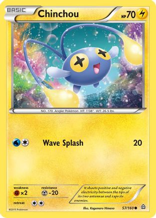 Chinchou 57/160 - XY  Primal Clash Reverse Holofoil